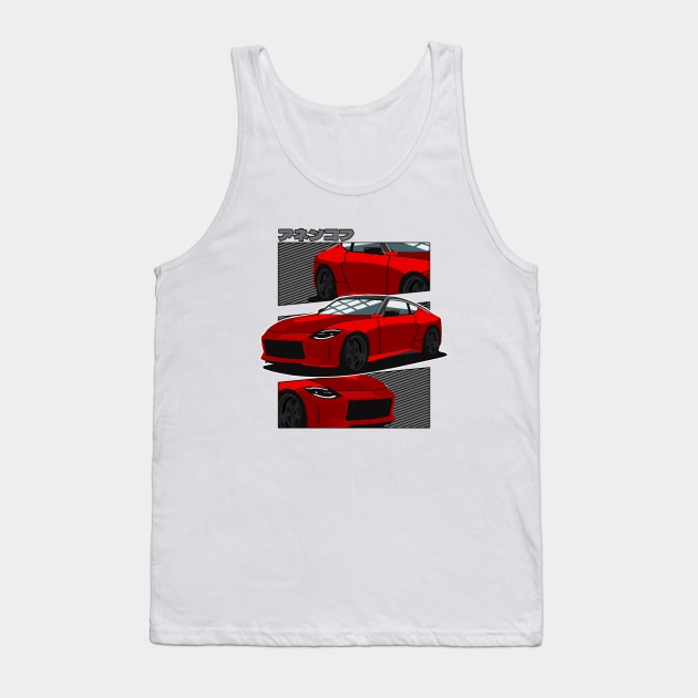 Red Nissan 400z Tank Top by Rebellion Store